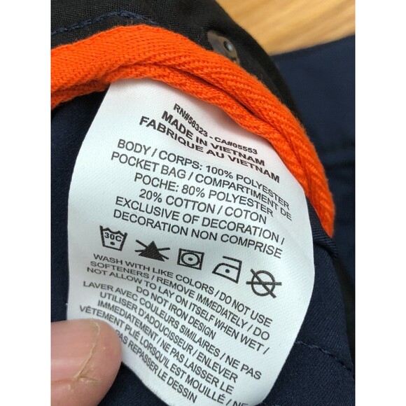 Nike Dri-Fit Golf Pant Men 32x30 Blue Logo Graphic Slim Fit Skinny Leg Polyester - Picture 9 of 10